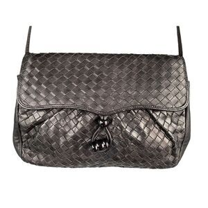 VTG Italian Woven Lambskin‎ Butter Soft Leather Crossbody Bag Purse